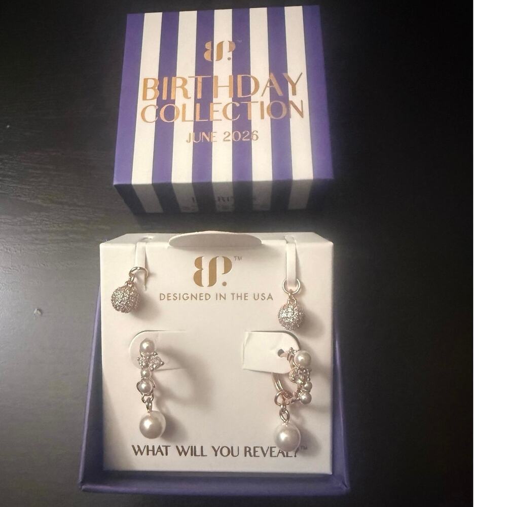 Bomb Party June Birthday Rare Unicorn Earrings